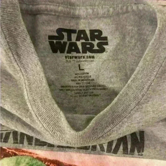 Star Wars t-shirt‎ women’s cropped gray shirt size Lg - Picture 2 of 4
